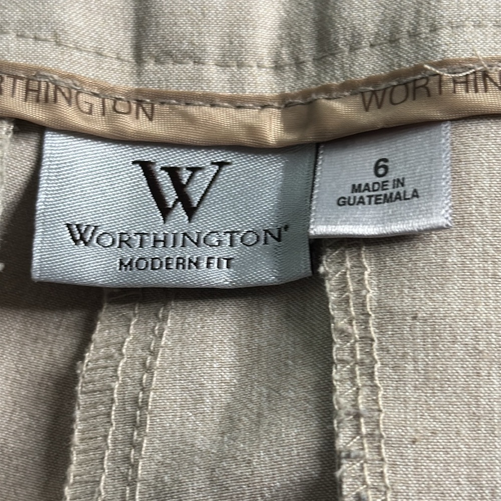 Women Beige Dress Pants Size 6 - Picture 3 of 4